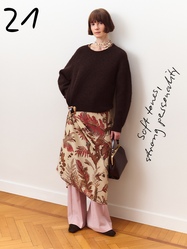 Stretch crew-neck jumper