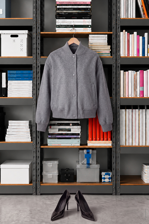 Double-faced bomber jacket