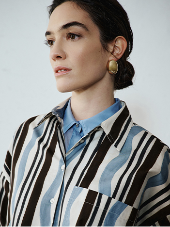 Camicia Fantasia Righe Intrend