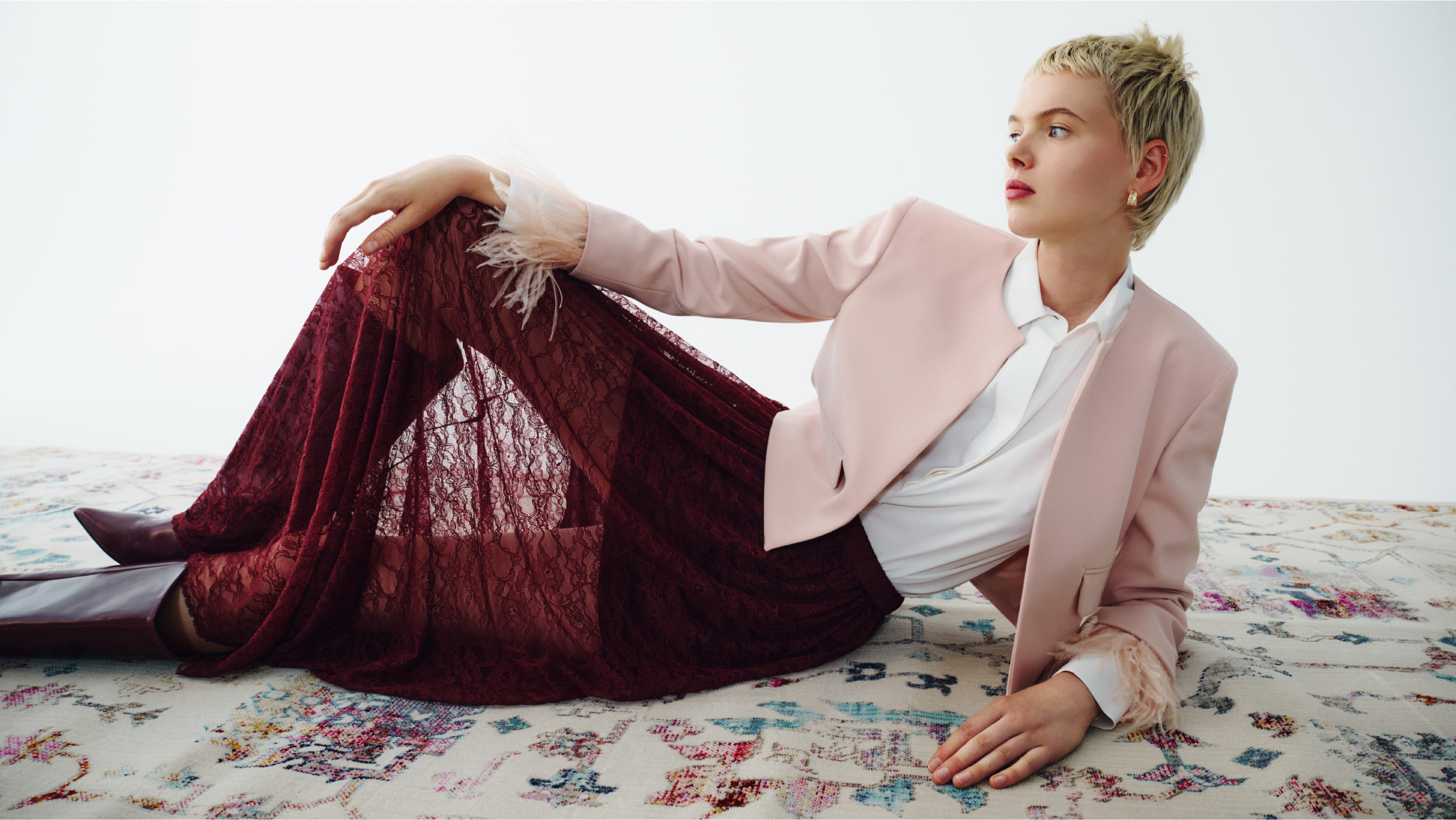 Gonna Bordeaux In Pizzo Intrend