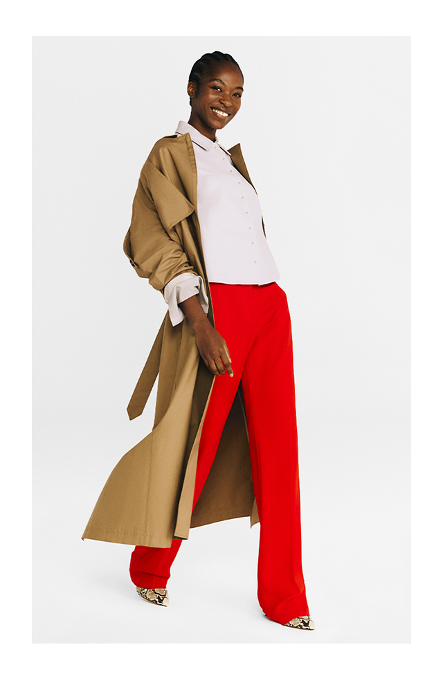 Trench Lungo Beige Intrend