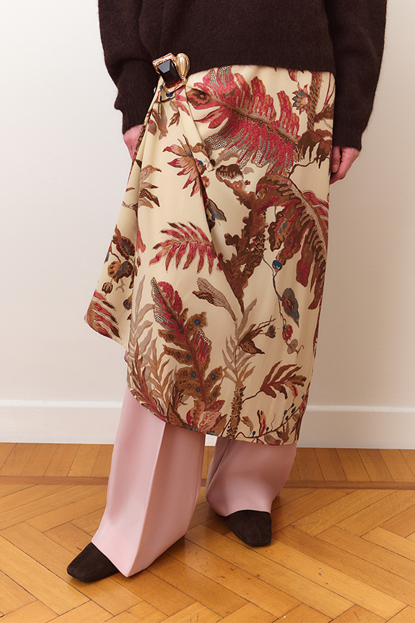 Printed dress with pockets